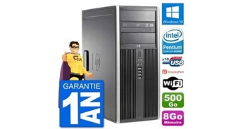 Pc tour 8200 intel g630 ram 8go disque dur 500go windows 10 wifi