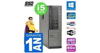 Pc optiplex 7010 sff intel core i5-3470 ram 8go ssd 480go windows 10 wifi