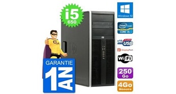 Pc tour 8100 elite intel core i5-650 ram 4go disque dur 250go windows 10 wifi