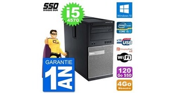 Pc tour 7020 intel core i5-4570 ram 4go ssd 120go windows 10 wifi