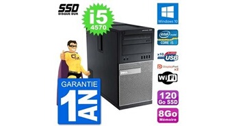 Pc tour 7020 intel core i5-4570 ram 8go ssd 120go windows 10 wifi