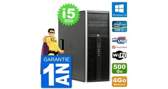 Pc tour 8100 elite intel core i5-650 ram 4go disque dur 500go windows 10 wifi