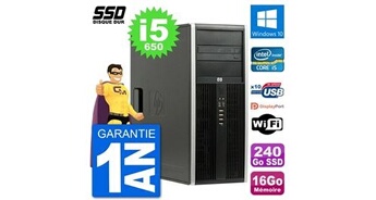 Pc tour 8100 elite intel core i5-650 ram 16go ssd 240go windows 10 wifi