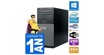 Pc tour optiplex 790 mt intel g630 ram 4go disque dur 250go windows 10 wifi