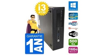 PC De Bureau HP PC HP Prodesk 600 G1 Sff Intel I3-4130 Ram 16Go Disque 500Go Windows 10 WiFi