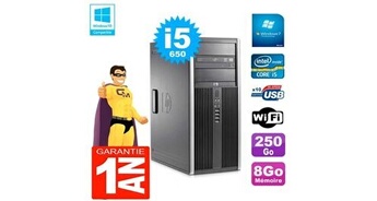 Pc 8100 tour core i5-650 ram 8go disque 250go graveur dvd wifi w7