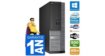 Pc optiplex 3020 sff g3220 ram 4go disque dur 500go windows 10 wifi