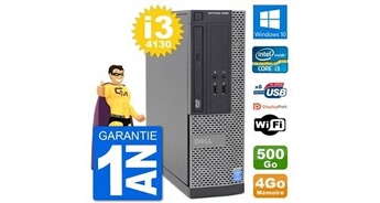 Pc optiplex 3020 sff i3-4130 ram 4go disque dur 500go windows 10 wifi