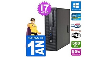 Pc elitedesk 800 g1 core i7-4770 ram 8go disque dur 500go windows 10 wifi