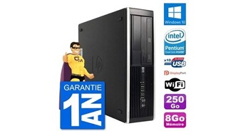 Pc 8300 elite sff intel g630 ram 8go disque dur 250go windows 10 wifi