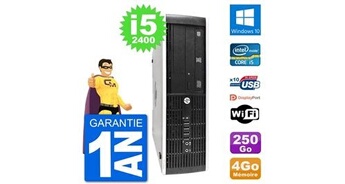 Pc 8300 elite sff intel i5-2400 ram 4go disque dur 250go windows 10 wifi