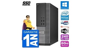 Pc optiplex 7020 sff intel g3220 ram 8go ssd 240go windows 10 wifi