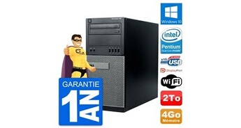Pc tour optiplex 790 mt intel g630 ram 4go disque dur 2to windows 10 wifi
