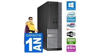 Pc optiplex 3020 sff g3220 ram 8go disque dur 500go windows 10 wifi