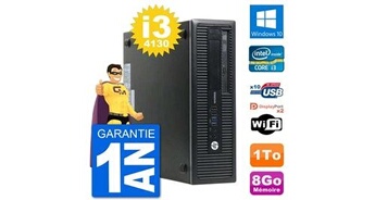 Pc elitedesk 800 g1 core i3-4130 ram 8go disque dur 1to windows 10 wifi