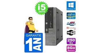 Ultra mini pc 7010 usff i5-3470 ram 8go disque dur 250go windows 10 wifi