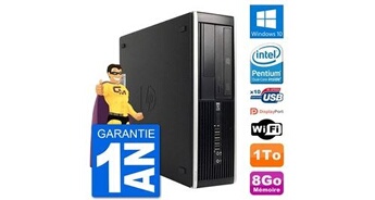 Pc 8300 elite sff intel g630 ram 8go disque dur 1to windows 10 wifi