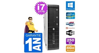 Pc 8300 elite sff intel i7-3770 ram 4go disque dur 250go windows 10 wifi