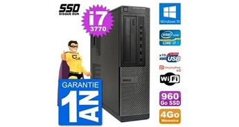 Pc optiplex 7010 dt intel core i7-3770 ram 4go ssd 960go windows 10 wifi