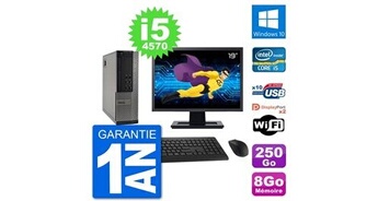 Pc 7020 sff ecran 19" intel i5-4570 ram 8go disque 250go windows 10 wifi