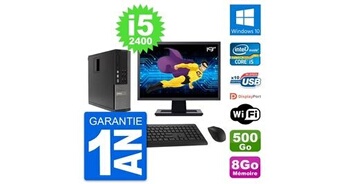 Pc 790 sff ecran 19" intel i5-2400 ram 8go disque dur 500go windows 10 wifi