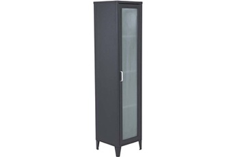 vitrine venture home - armoire en acier noir acero