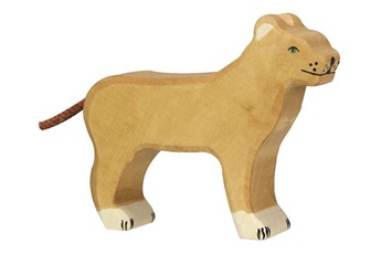figurine de collection holztiger figurine en bois lionne
