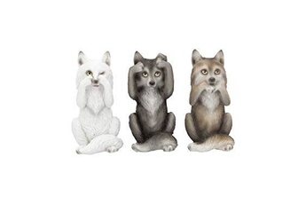 figurine de collection generique trois loups sages