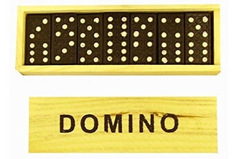 jouets en bois ensemble de dominos en bois