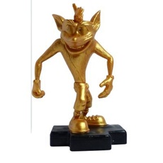 Figurine Totaku N°29 - Crash Bandicoot - Crash Doré - Exclusivité Micromania-Zing