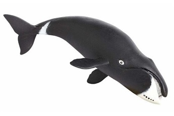 figurine de collection safari ltd safari animaux marins baleine du groenland junior 21 cm noir/blanc