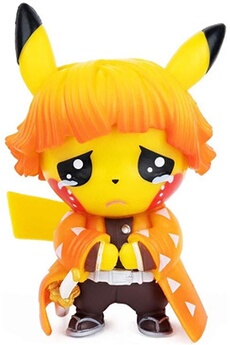 figurine pokemon pikachu cosplay modèle 10cm - (demon slayer agatsuma zenitsu)