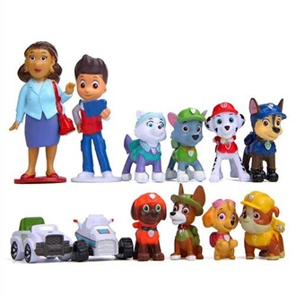 Figurine Paw Patrol Chase Et Zuma - Multicolore, Environ 5 Cm, Pour Enfants à Partir De 3 Ans