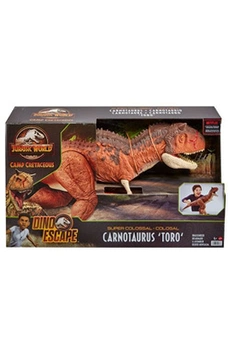 figurine de collection jurassic world figurine dino escape super colossal carnotaurus toro