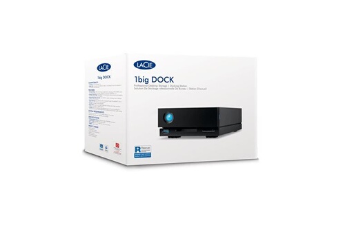 Disque dur externe Lacie 1big Dock STHS18000800 - Baie de disques - 18 To -  1 Baies (SATA-600) - HDD 18 To x 1 - USB 3.1, Thunderbolt 3 (externe) -  avec Rescue Data Recovery