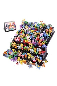 Figurine de collection GENERIQUE Set de 144 pièces Figurines Pokémon différents Styles Pikachu Squirtle Mewtwo Charmander 2-3 cm avec Calendrier Pokémon 2022 en français