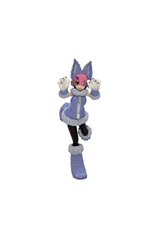 figurine de collection abysse corp figurine - re zero - ram - the wolf and the seven 21 cm