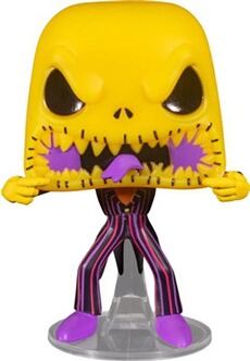 Figurine Funko Pop! N°808 - L'etrange Noel De Mr Jack - Scary Face Jack(blklt)