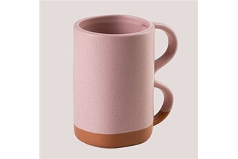 tasse et mugs sklum tasse à café 30 cl tiana rose noisette 11,2 cm
