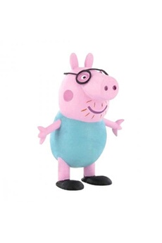 figurine de collection bully figurine papa pig peppa pig 6,5 cm