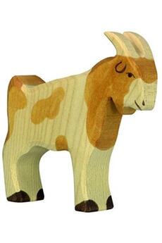 figurine de collection holztiger chèvre bois