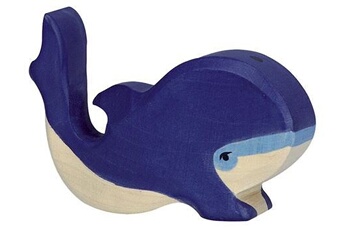 figurine en bois baleine bébé