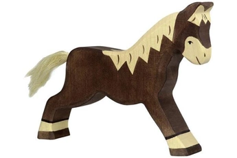 figurine de collection holztiger figurine en bois cheval foncé l