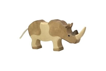 figurine de collection generique holztiger - 80158 - figurine - rhinoceros