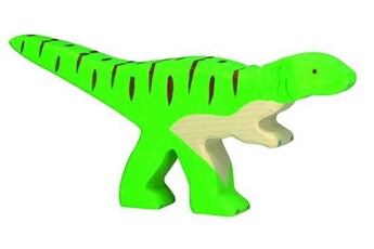 figurine de collection holztiger bois dinosaur: allosaurus