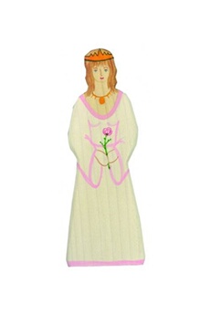 figurine de collection holztiger les contes de fées et chevaliers: princesse (16 cm)