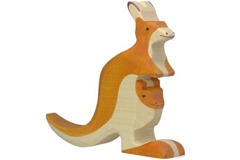 figurine de collection holztiger figurine en bois kangourou