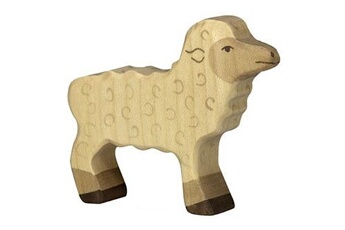 figurine de collection holztiger figurine en bois agneau