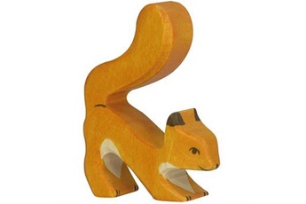 figurine de collection holztiger figurine en bois ecureuil