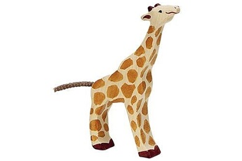 figurine de collection holztiger figurine en bois giraffe bébé